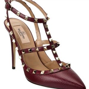 Valentino Heels Burgundy